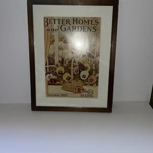 Vintage Better Homes and Gardens Magazine October 1927 Framed Cover - Picture 1 of 2