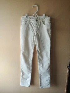 GAP KIDS 1969 NWT Girls 14 Off White Khaki Sparkle SKINNY STRETCH Corduroy Pants - Picture 1 of 10