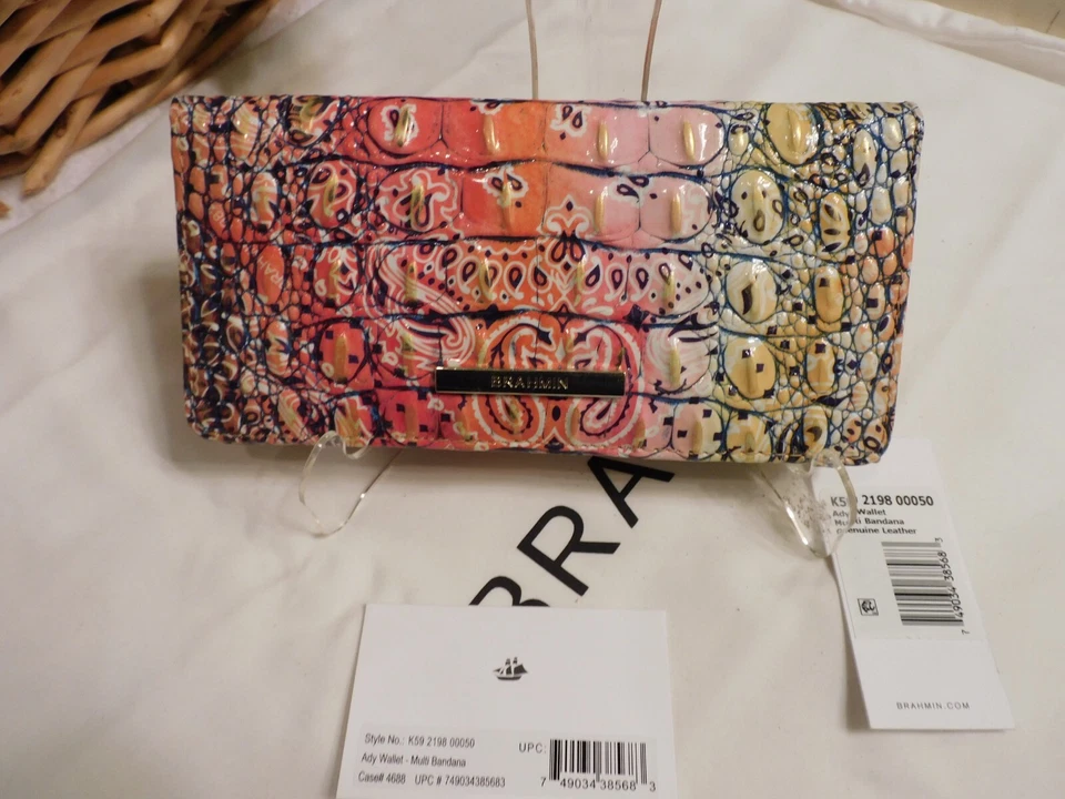 BRAHMIN MARISSA BANDANA SHOULDER HANDBAG AND WALLET