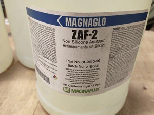 JARRA DE 1 GALÓN Magnaflux Magnaglo ZAF-2 sin silicona antiespuma (01-9410-20) - Imagen 1 de 2