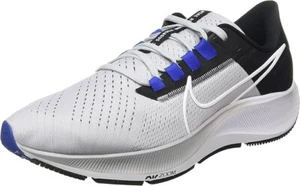 Size 8 - Nike Air Zoom Pegasus 38 Black Hyper Royal White - Picture 1 of 5