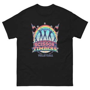 Scissor Me Timbers Volleyball Fun T-Shirt - Bild 1 von 13