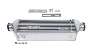 Intercooler turbo de aluminio pulido de 3 pulgadas montado en la parte delantera universal - Imagen 1 de 11