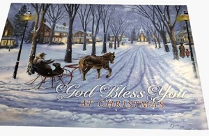 Tarjeta de Navidad Escritura Isaías 9 6 Cristiano Religioso Thomas Nelson 1982 - Imagen 1 de 8