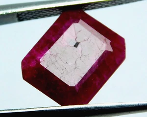 Piedra preciosa suelta sin calefacción rubí rojo Birmania certificado 5,0 quilates nueva. 1964 - Imagen 1 de 5