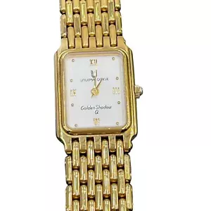 Orologio da polso UNIVERSAL GENEVE donna Golden Shadow Q placcato oro 18 carati Svizzera - Foto 1 di 12