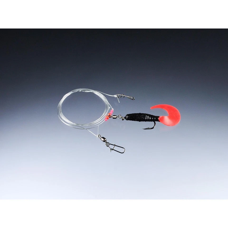 Balzer Sliding-Pilksystem mit No Knot Verbinder Twister Rig Schwarz-Japanrot Hak - Bild 1 von 1