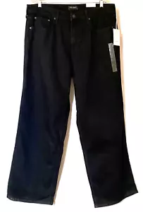 Free Assembly Jeans Womens Plus Size 18 Black The Full Wide Straight NWT - Picture 1 of 22