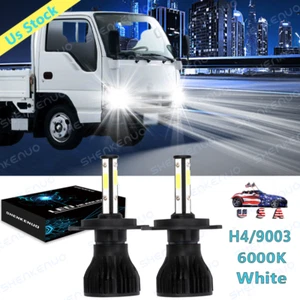 4Side LED Headlight Bulbs 6000k White 2x For Nissan UD 1800 2000 2300 2600 3300 - Picture 1 of 12