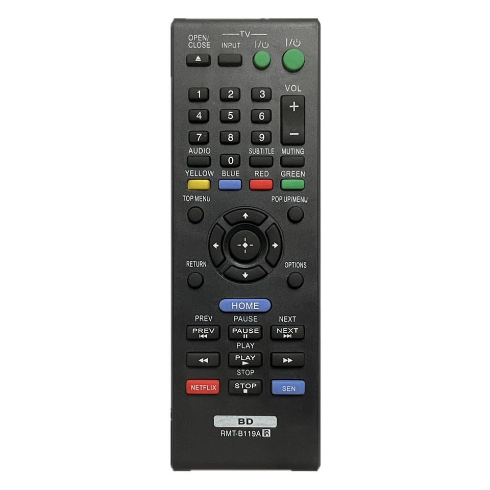 NEW Sony Replacement DVD Blu-Ray Player Remote RMT-B119A for BDP-S470 BDP-BX110