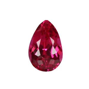 8 Carat Lab Created Pear Cut Red Color Sri Lanka Ruby Gemstone for Gifting - Picture 1 of 7