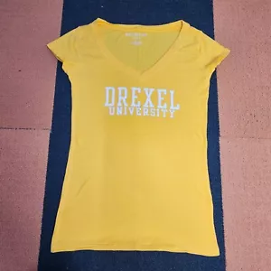 Drexel University T-Shirt Dragons College Womens XL Yellow Short Sleeve V8a - Picture 1 of 7