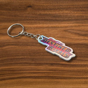 Pokemon TCG Scarlet & Violet Destined Rivals Holographic Binder Tag Keychain - Picture 1 of 2