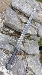 Tolles maßgeschneidertes handgefertigtes Jagdschwert aus Kohlenstoffstahl 33" Zoll mit Scheide - Bild 1 von 1