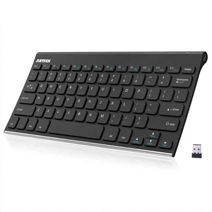 2.4G Wireless Keyboard Stainless Steel Ultra Slim Keyboard for Computer/Deskt... - Picture 1 of 7