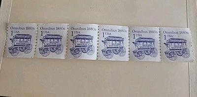 US Scott #2225, Plate #1 Coil 1880Omnibus 1c VF MNH - Image 1 of 2