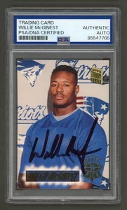 Willie McGinest Signed 1994 Stadium Club Rookie Card #164 (PSA) Patriots Auto RC - Picture 1 of 2