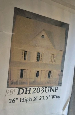 R.B. FOLTZ DOLL HOUSE KIT  1" SCALE STYLE 11241 DH203UNP W/Wrap Around Porch Kit - Image 1 of 2