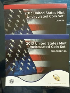 2013 Uncirculated Coin Set US Mint Government Packaging OGP COA 28 Coin - Picture 1 of 8