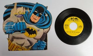 1966 BATMAN 45 rpm 7" Vinyl Kids Record IT’S THE BATMAN/LOOK OUT FOR THE BATMAN - Picture 1 of 2