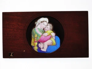 Mother Mary After Rafael Wooden Lantern Slide By Carpenter & Westley - Picture 1 of 2