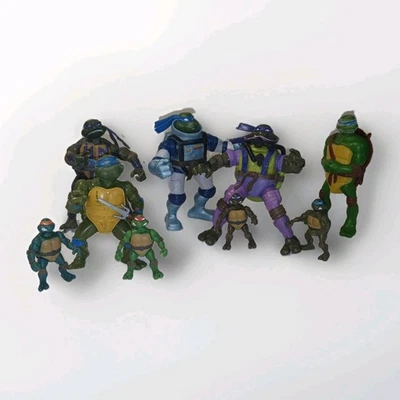 Lote de 9 Tortugas Ninja Adolescentes Mutantes De Colección Foto 1 de 4
