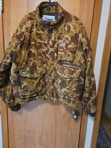 VTG Mount'n Prairie Flyway Camo Frogskin Duck Hunting Jacket Coat Camouflage XXL - Picture 1 of 7