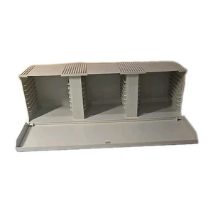 Vintage CASE LOGIC 30 CD Hard Plastic Storage Rack w/Door Wall Mountable 1999 - Picture 1 of 8