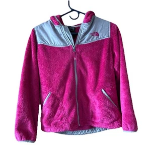The North Face Denali Fleece Hoodie Jacke (Mädchen Große 14/16) grau/pink - Bild 1 von 3
