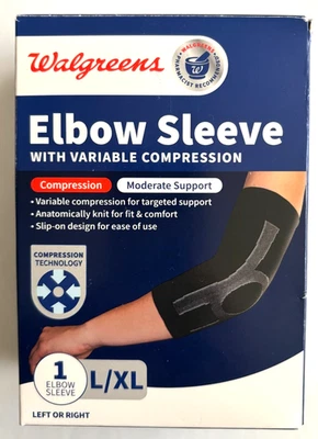 Manga Codo Compresión Variable, Talla L/XL Negro, Izquierda o Derecha, Nuevo, Walgreens Foto 1 de 2