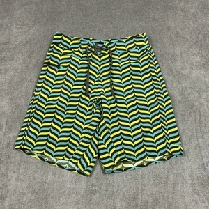 Patagonia Shorts Mens 30 Green Board Shorts Trunks Swim Cargo Adult Wavefarer - Picture 1 of 7