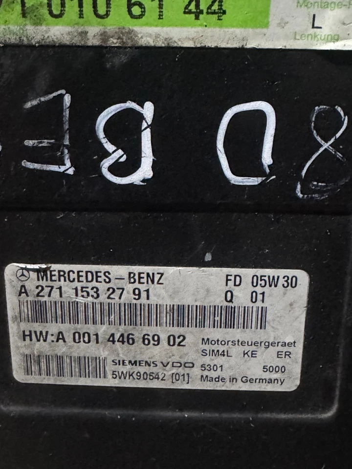 Mercedes ECU A2711532791 Siemens VDO 5WK90542[01] FD 05W30 Engine Control Unit - Image 1 of 1