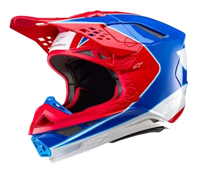 Casco todoterreno Alpinestars Supertech M10 Aeon MX rojo brillante/azul brillante Foto 1 de 4