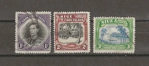 NIUE 1938 SG 75/77 USED - Picture 1 of 1