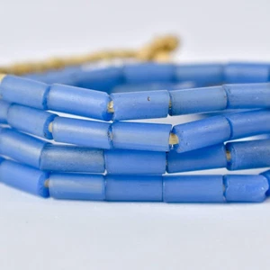 Bida Glass Blue Trade Beads Nigeria - Picture 1 of 9