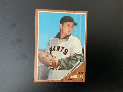 1962 TOPPS BASEBALL #538 JACK SANFORD MT - Image 1 of 2