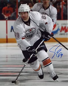 SAM GAGNER SIGNED 8X10 PHOTO PHOTOGRAPH EDMONTON OILERS COA - Picture 1 of 1