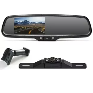 4.3" Mirror Monitor No1 Bracket Rear View Reversing Camera For Toyota Jeep Ford - Picture 1 of 24