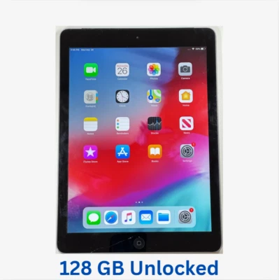 Apple iPad Air 1ª Generación (9,7") 128 GB Wi-Fi + Celular - Gris A1475 MF016LL/A Foto 1 de 4