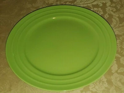 Rachael Ray Double Ridge GREEN 1 DINNER PLATE 10 3/4" - Image 1 of 3