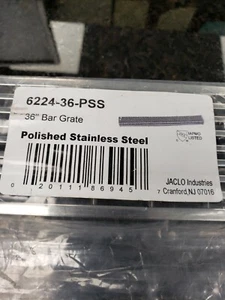 Nueva rejilla de barra de acero inoxidable pulido Jaclo 6224-36-PSS 36" 36 pulgadas x 2,5 - Imagen 1 de 4