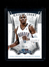 Russell Westbrook 2013-14 Crusade KNIGHT COURT SILVER Parallel #/25 RARE Thunder