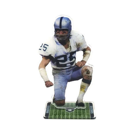 Fred Biletnikoff Figure - #25 of Oakland Raiders kneeling on Field Ornament Cover