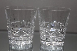 Pair (2) Waterford Kylemore Old Fashioned OF Glasses 3 5/8" Made in Ireland MINT - Picture 1 of 6