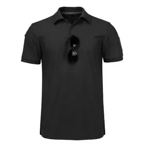 Tactical Mens Shirts Casual Golf T Short Sleeve Quick Dry Work Combat Shirt - Picture 1 of 15