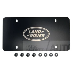 Genuine Land Rover Logo Laser Etched Matte Black License Plate Insert VPLDY0101 - Picture 1 of 1