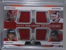 2012-13 SP Game Used Edition Team Canada Fabrics Duncan Keith Drew Doughty HOF