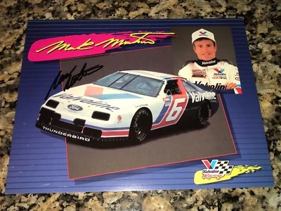 Mark Martin VALVOLINE NASCAR HALL OF FAME ROUSH signed 9x11 1992 FORD #6 photo - Image 1 of 2