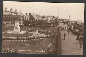 Postcard Clacton on Sea Essex the Memorial Gardens posted 1934 RP by Campo 235 - Picture 1 of 2