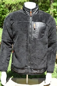 Neu mit Etikett RLX Ralph Lauren flauschige Sherpa-Fleecejacke für Herren Größe M schwarz $ 298 durchgehender Reißverschluss - Bild 1 von 11